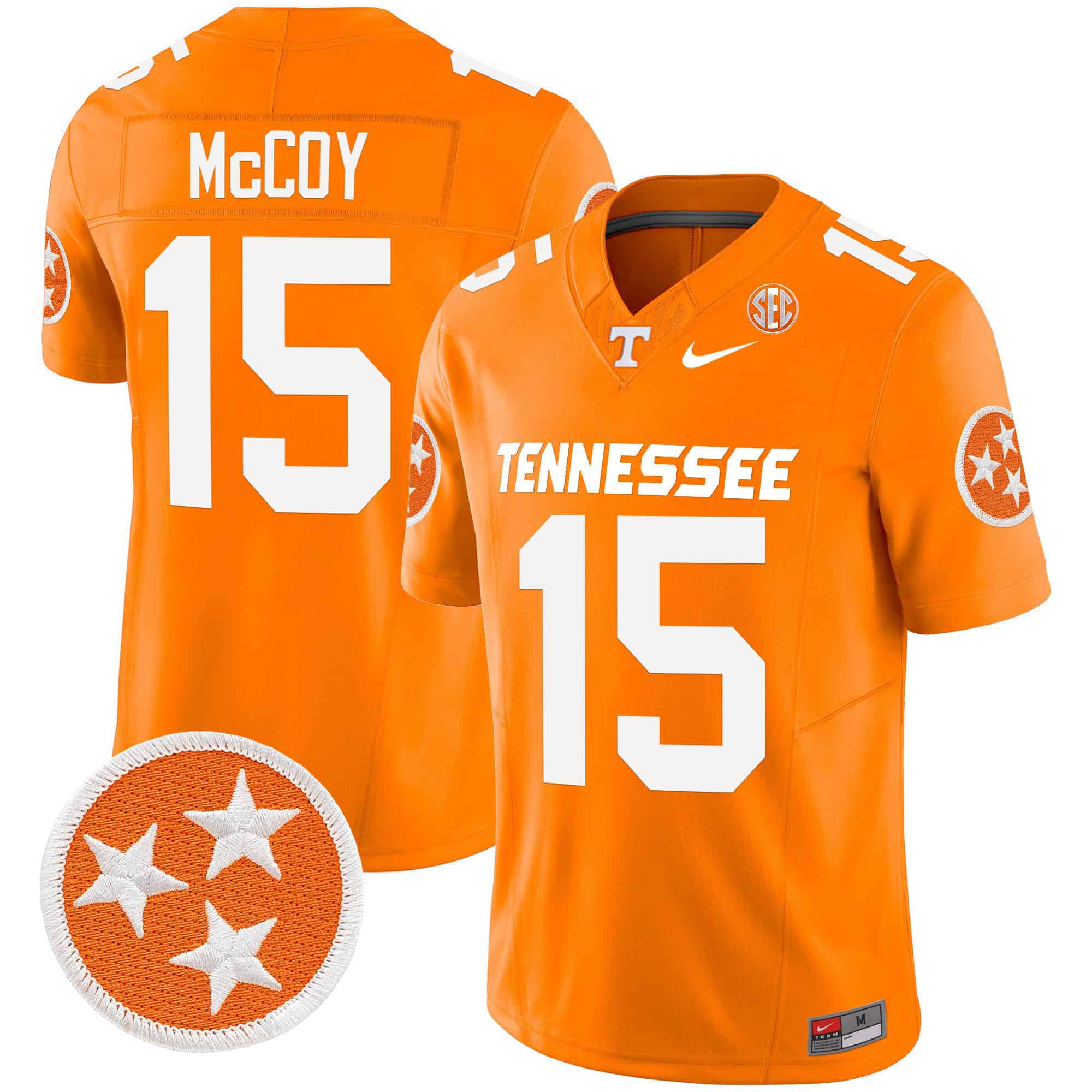 Men Tennessee Volunteers #15 Mccoy Orange 2024 Nike Vapor Limited NCAA Jersey->indianapolis colts->NFL Jersey